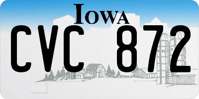 IA license plate CVC872