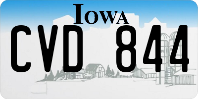 IA license plate CVD844