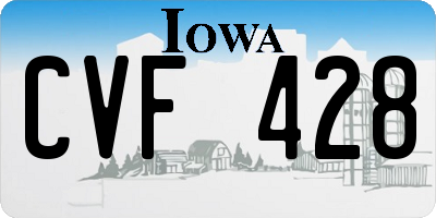 IA license plate CVF428
