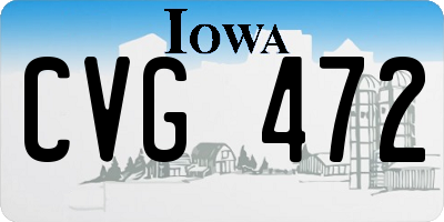 IA license plate CVG472