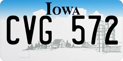 IA license plate CVG572