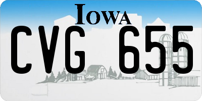 IA license plate CVG655