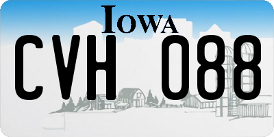 IA license plate CVH088