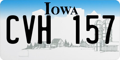 IA license plate CVH157