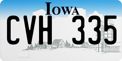 IA license plate CVH335