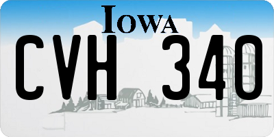 IA license plate CVH340