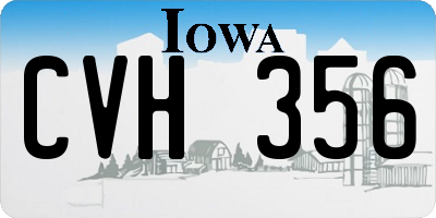 IA license plate CVH356