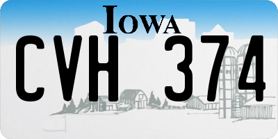 IA license plate CVH374