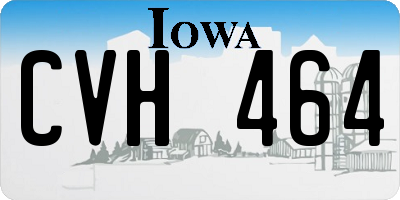 IA license plate CVH464