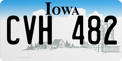 IA license plate CVH482