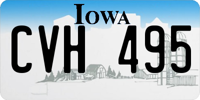 IA license plate CVH495