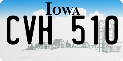IA license plate CVH510