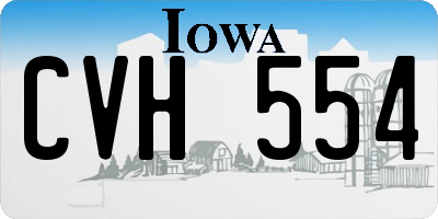 IA license plate CVH554