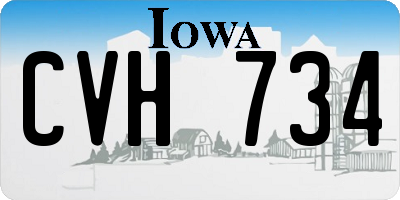 IA license plate CVH734