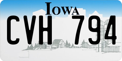IA license plate CVH794