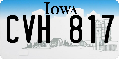 IA license plate CVH817