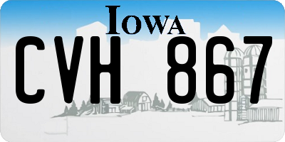 IA license plate CVH867