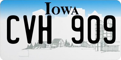 IA license plate CVH909