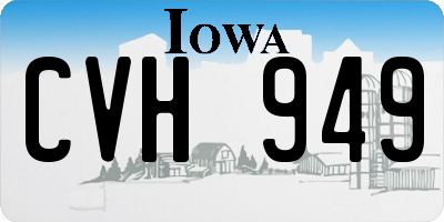 IA license plate CVH949