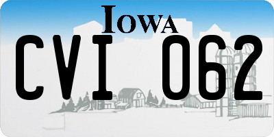 IA license plate CVI062