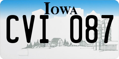 IA license plate CVI087
