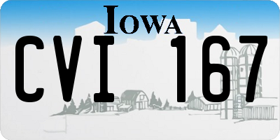 IA license plate CVI167