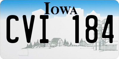IA license plate CVI184