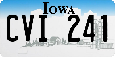 IA license plate CVI241