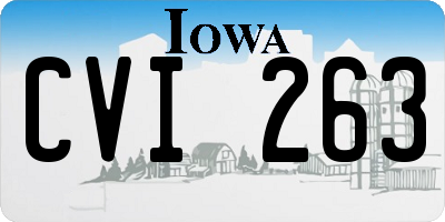 IA license plate CVI263