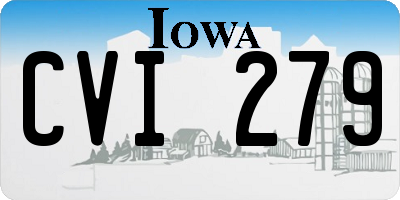IA license plate CVI279