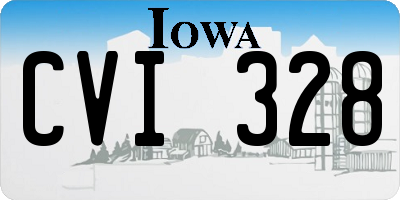IA license plate CVI328