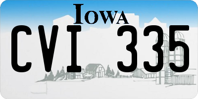 IA license plate CVI335