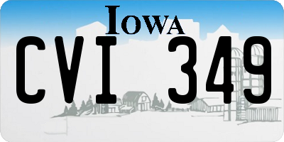 IA license plate CVI349