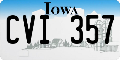 IA license plate CVI357