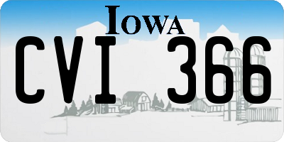 IA license plate CVI366