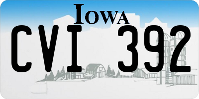 IA license plate CVI392