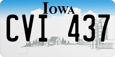 IA license plate CVI437