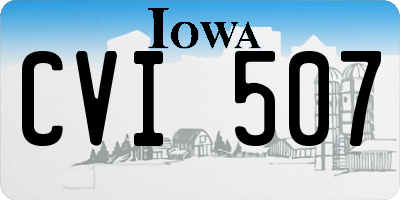 IA license plate CVI507