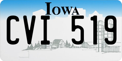 IA license plate CVI519