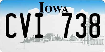 IA license plate CVI738