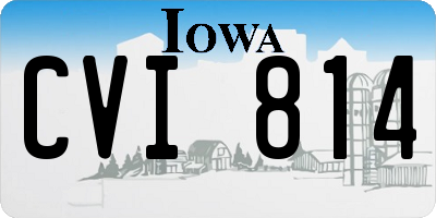 IA license plate CVI814