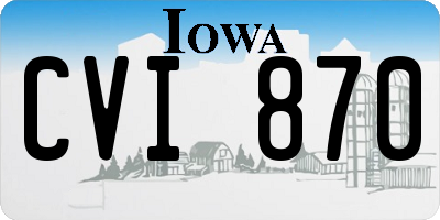 IA license plate CVI870