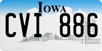 IA license plate CVI886