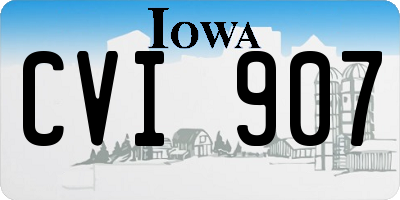 IA license plate CVI907