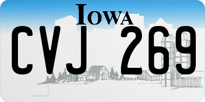IA license plate CVJ269
