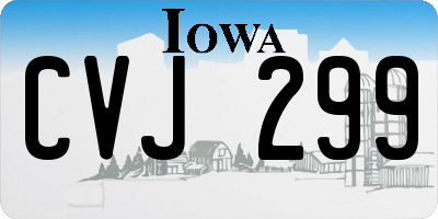 IA license plate CVJ299