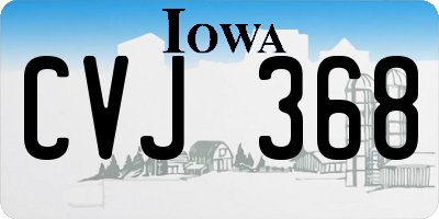 IA license plate CVJ368