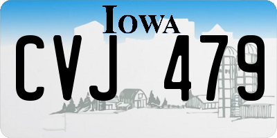 IA license plate CVJ479