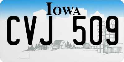 IA license plate CVJ509