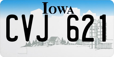 IA license plate CVJ621
